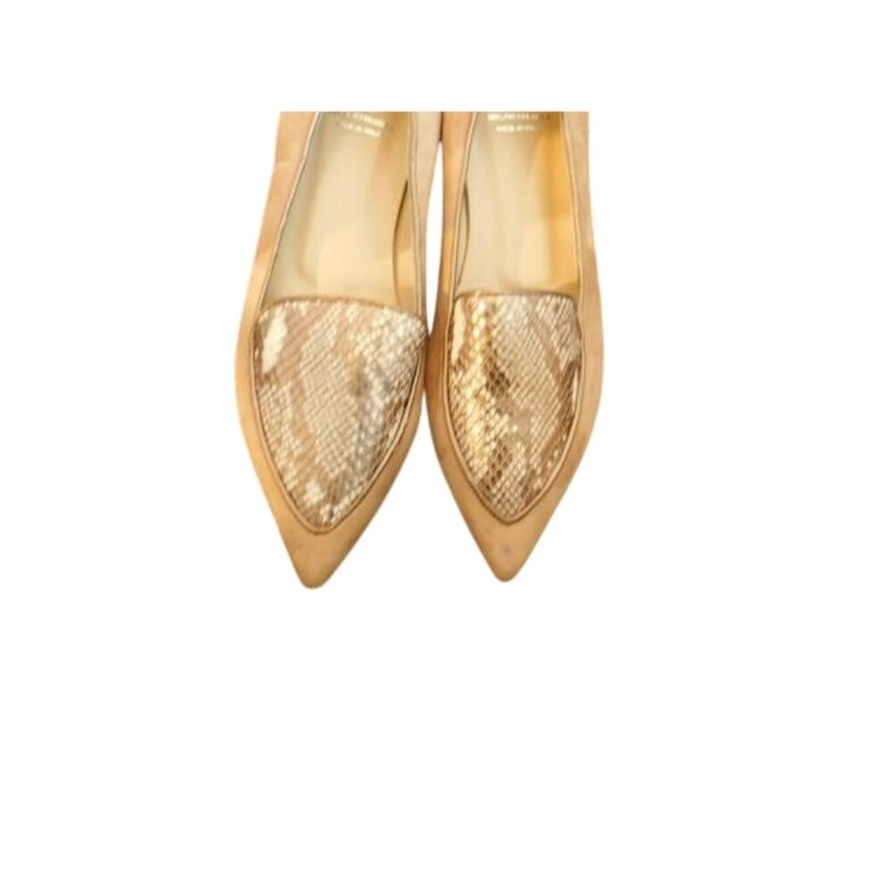 Bruno Magli Size 39 / 8.5 US Suede Leather Designer Flats Shoes New $325 - Picture 3 of 4